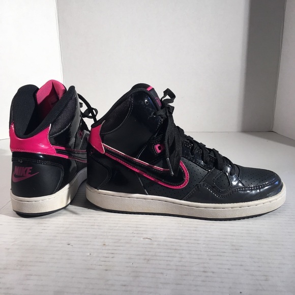 Son of Force Mid Pink & Gray Sneakers - Picture 1 of 9